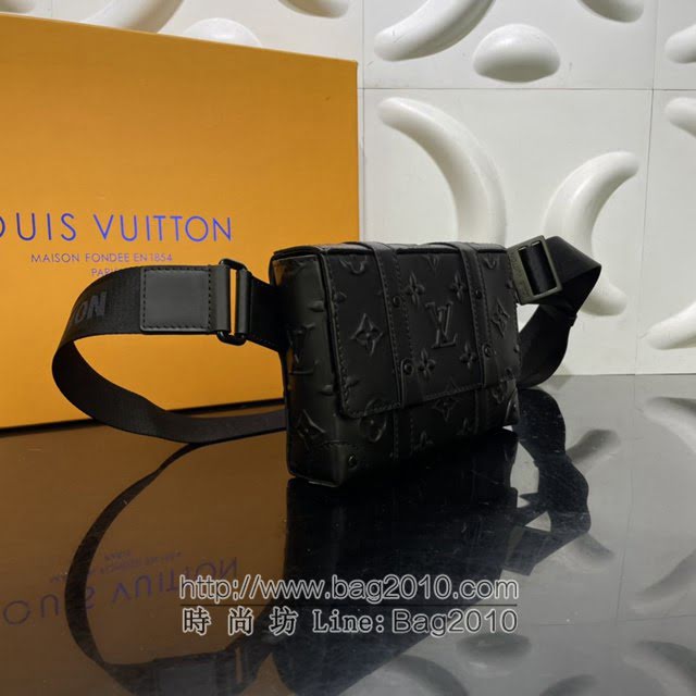 Louis Vuitton新款男包 M57952 路易威登Trunk单肩包 Monogram Seal牛皮 LV男士腰包胸包斜挎包  ydh4216